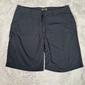 REI Co-op Sahara Cargo Shorts Hiking Travel Outdoor Black Women's Size 14 UPF 50